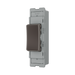 BG GridLite Black Nickel 20A 2 Way Single Pole Centre-Off Switch Module MBN12C – angled view