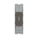 BG GridLite Black Nickel 20A 16AX 2 Way Single Pole Emergency Lighting Test Key Switch Module MBN12EL – front view