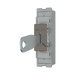 BG GridLite Black Nickel 20A 16AX 2 Way Single Pole Emergency Lighting Test Key Switch Module MBN12EL – angled view