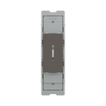 BG GridLite Black Nickel 20A 16AX 2 Way Single Pole Key Switch Module MBN12KY – front view