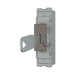 BG GridLite Black Nickel 20A 16AX 2 Way Single Pole Key Switch Module MBN12KY – angled view