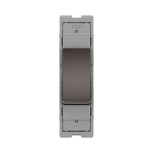 BG GridLite Black Nickel 20A 16AX Intermediate Switch Module MBN13 – front view