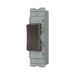 BG GridLite Black Nickel 20A 2 Way Single Pole Retractive Centre-Off Switch Module MBN142C – angled view