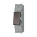 BG GridLite Black Nickel 20A 2 Way Retractive PRESS Switch Module MBN142PR – angled view