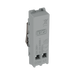 BG GridLite Black Nickel 20A 1 Way Retractive Bell Symbol Switch Module MBN14BELL – side view
