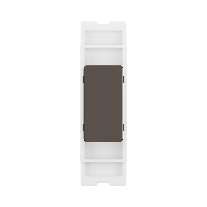 BG GridLite Black Nickel Blank Module MBNBLNK – front view