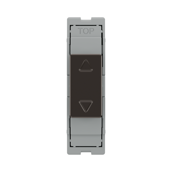 BG GridLite Black Nickel Touch LED Dimmer Master Module MBNTDM – front view