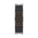 BG GridLite Black Nickel 20W USB-C Charging Module MBNUSBC20B – front view