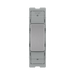 BG GridLite Brushed Steel 20A 2 Way Single Pole Centre-Off Switch Module MBS12C – front view