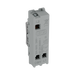 BG GridLite Brushed Steel 20A 2 Way Single Pole Centre-Off Switch Module MBS12C – side view