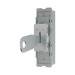 BG GridLite Brushed Steel 20A 16AX 2 Way Single Pole Emergency Lighting Test Key Switch Module MBS12EL – angled view