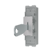 BG GridLite Brushed Steel 20A 16AX 2 Way Single Pole Key Switch Module MBS12KY – angled view