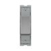 BG GridLite Brushed Steel 20A 16AX Intermediate Switch Module MBS13 – front view