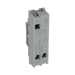 BG GridLite Brushed Steel 20A 2 Way Single Pole Retractive Centre-Off Switch Module MBS142C – side view