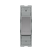 BG GridLite Brushed Steel 20A 1 Way Retractive PRESS Switch Module MBS14PR – front view