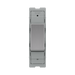 BG GridLite Brushed Steel 20A 1 Way Retractive Switch Module MBS14 – front view