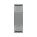 BG GridLite Brushed Steel Touch LED Dimmer Secondary Module MBSTDS – front view