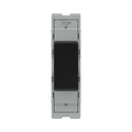 BG GridLite Matt Black 20A 2 Way Single Pole Centre-Off Switch Module MFB12C – front view