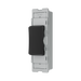 BG GridLite Matt Black 20A 2 Way Single Pole Centre-Off Switch Module MFB12C – angled view
