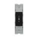 BG GridLite Matt Black 20A 16AX 2 Way Single Pole Emergency Lighting Test Key Switch Module MFB12EL – front view