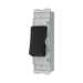 BG GridLite Matt Black 20A 16AX 2 Way Single Pole Switch Module MFB12 – angled view