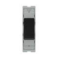 BG GridLite Matt Black 20A 2 Way Retractive PRESS Switch Module MFB142PR – front view