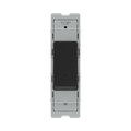 BG GridLite Matt Black 20A 1 Way Retractive Bell Symbol Switch Module MFB14BELL – front view