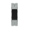 BG GridLite Matt Black 20A 1 Way Retractive PRESS Switch Module MFB14PR – front view