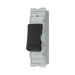 BG GridLite Matt Black 20A 1 Way Retractive PRESS Switch Module MFB14PR – angled view