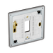 BG GridLite Flatplate Screwless Black Nickel 1G Grid Plate MFBN1 – side view