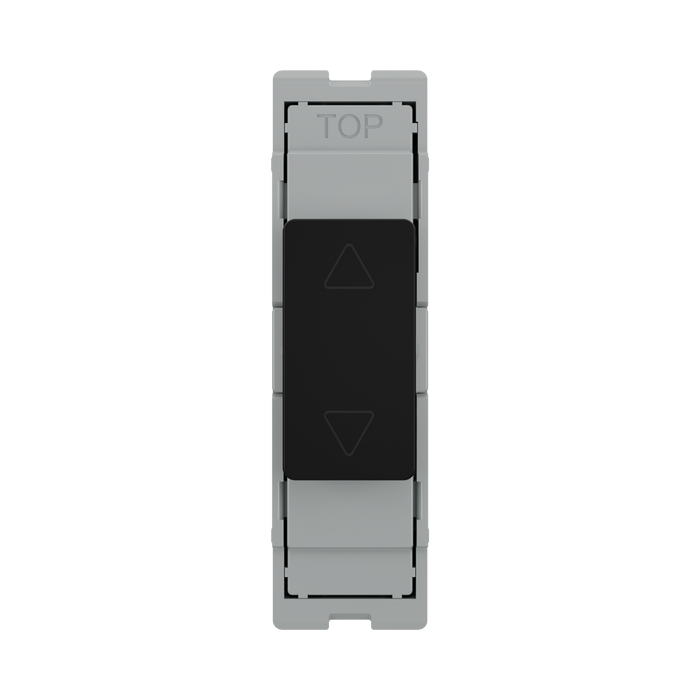 BG GridLite Matt Black Touch LED Dimmer Master Module MFBTDM – front view