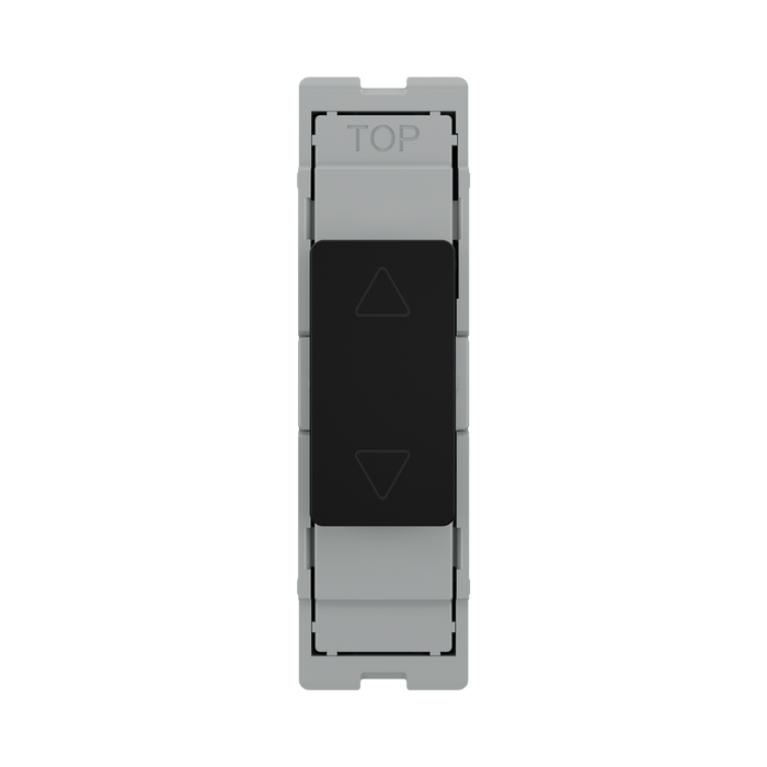 BG GridLite Matt Black Touch LED Dimmer Secondary Module MFBTDS – front view