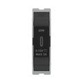 BG GridLite Matt Black 20W USB-C Charging Module MFBUSBC20B – front view