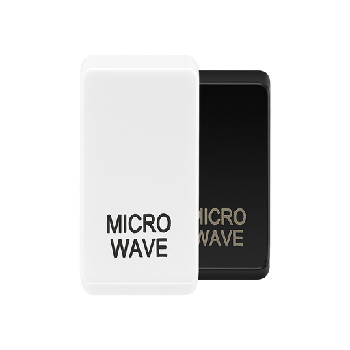 BG Evolve White microwave rocker cap colour range with Evolve White at the front