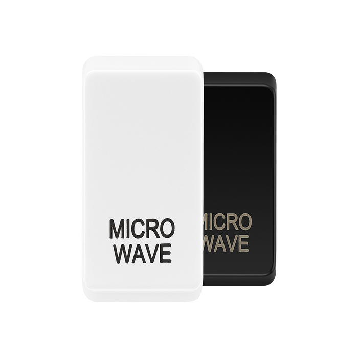 BG Evolve White microwave rocker cap colour range with Evolve White at the front