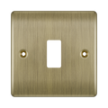 BG GridLite Nexus Metal Antique Brass 1G Grid Plate MNAB1 – front view