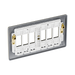 BG GridLite Nexus Metal Antique Brass 6G Grid Plate MNAB6 – side view