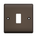 BG GridLite Nexus Metal Black Nickel 1G Grid Plate MNBN1 – front view