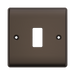 BG GridLite Nexus Metal Black Nickel 1G Grid Plate MNBN1 – front view