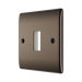 BG GridLite Nexus Metal Black Nickel 1G Grid Plate MNBN1 – angled view