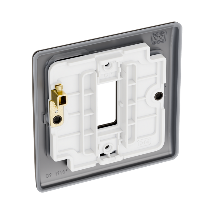 BG GridLite Nexus Metal Black Nickel 1G Grid Plate MNBN1 – side view