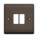 BG GridLite Nexus Metal Black Nickel 2G Grid Plate MNBN2 – front view