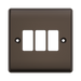 BG GridLite Nexus Metal Black Nickel 3G Grid Plate MNBN3 – front view