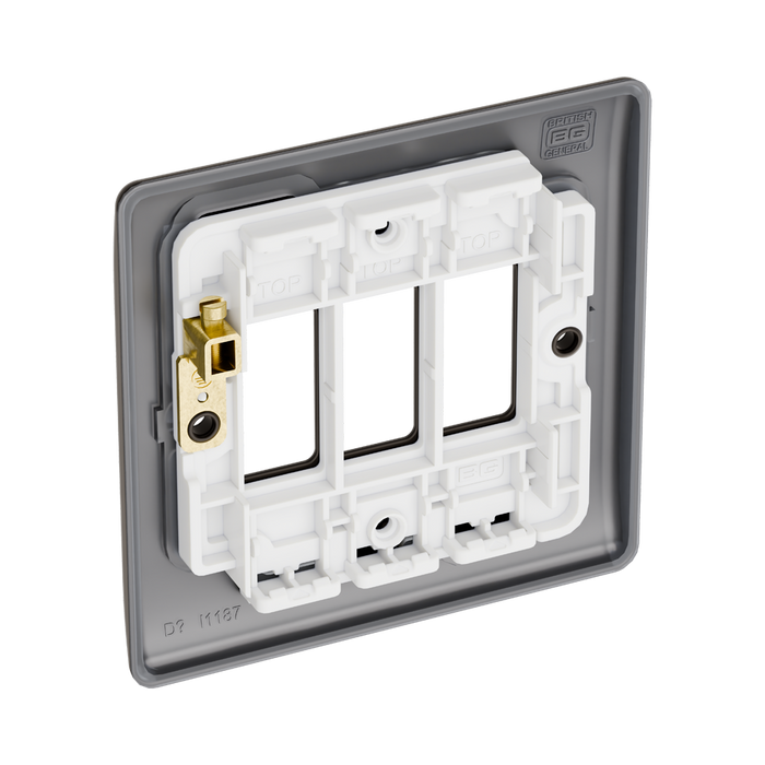 BG GridLite Nexus Metal Black Nickel 3G Grid Plate MNBN3 – side view