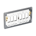 BG GridLite Nexus Metal Black Nickel 6G Grid Plate MNBN6 – side view