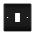 BG GridLite Nexus Metal Matt Black 1G Grid Plate MNFB1 – front view