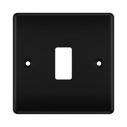 BG GridLite Nexus Metal Matt Black 1G Grid Plate MNFB1 – front view