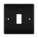 BG GridLite Nexus Metal Matt Black 1G Grid Plate MNFB1 – front view