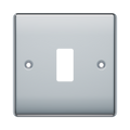 BG GridLite Nexus Metal Polished Chrome 1G Grid Plate MNPC1 – front view