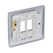 BG GridLite Nexus Metal Polished Chrome 2G Grid Plate MNPC2 – side view